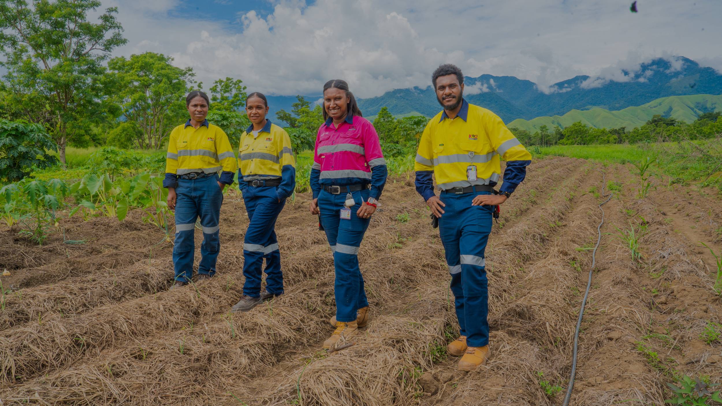K92 team members in Papua New Guinea